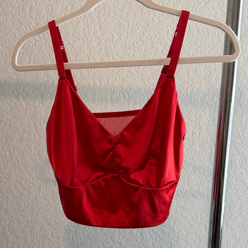 Auden Red Women's Bra Top